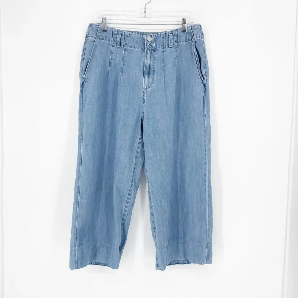 Loft High-Waisted Wide Leg Jean Size 31/12
